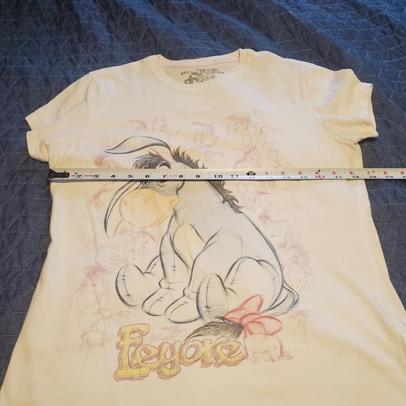 Disney Studio Collection Size M Pair of  T-Shirts Eeyore and Pooh Cotton (READ) - Picture 3 of 7